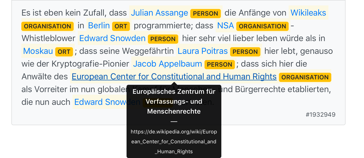 Begriffsklärung benannter Entitäten
